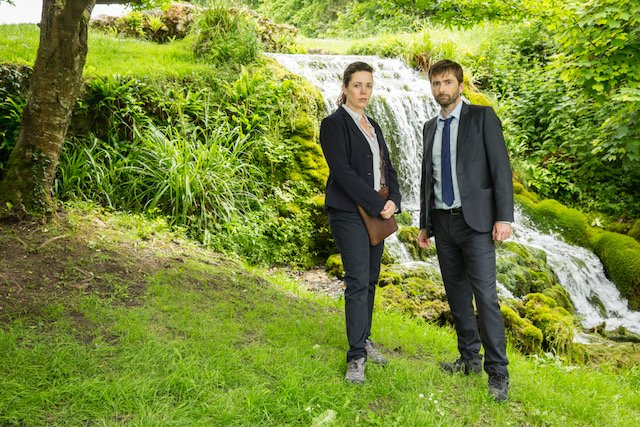 ITV

BROADCHURCH 
SERIES 3


Pictured : DAVID TENNANT as DI ALEC HARDY and OLIVIA COLMAN as DS Ellie Miller.


This photograph is (C) SISTER PICTURES and can only be reproduced for editorial purposes directly in connection with the programme or event mentioned above. Once made available by ITV plc Picture Desk, this photograph can be reproduced once only up until the transmission [TX] date and no reproduction fee will be charged. Any subsequent usage may incur a fee. This photograph must not be manipulated [excluding basic cropping] in a manner which alters the visual appearance of the person photographed deemed detrimental or inappropriate by ITV plc Picture Desk.  This photograph must not be syndicated to any other company, publication or website, or permanently archived, without the express written permission of ITV Plc Picture Desk. Full Terms and conditions are available on the website www.itvpictures.com

For further information please contact:
Patrick.smith@itv.com 0207 1573044